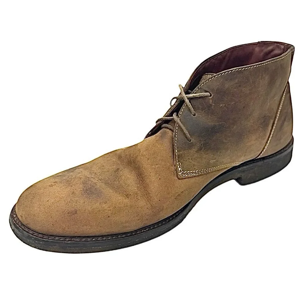 Johnston & Murphy Copeland Chukka Boots Sz 13 Brown Leather Sheepskin Men’s